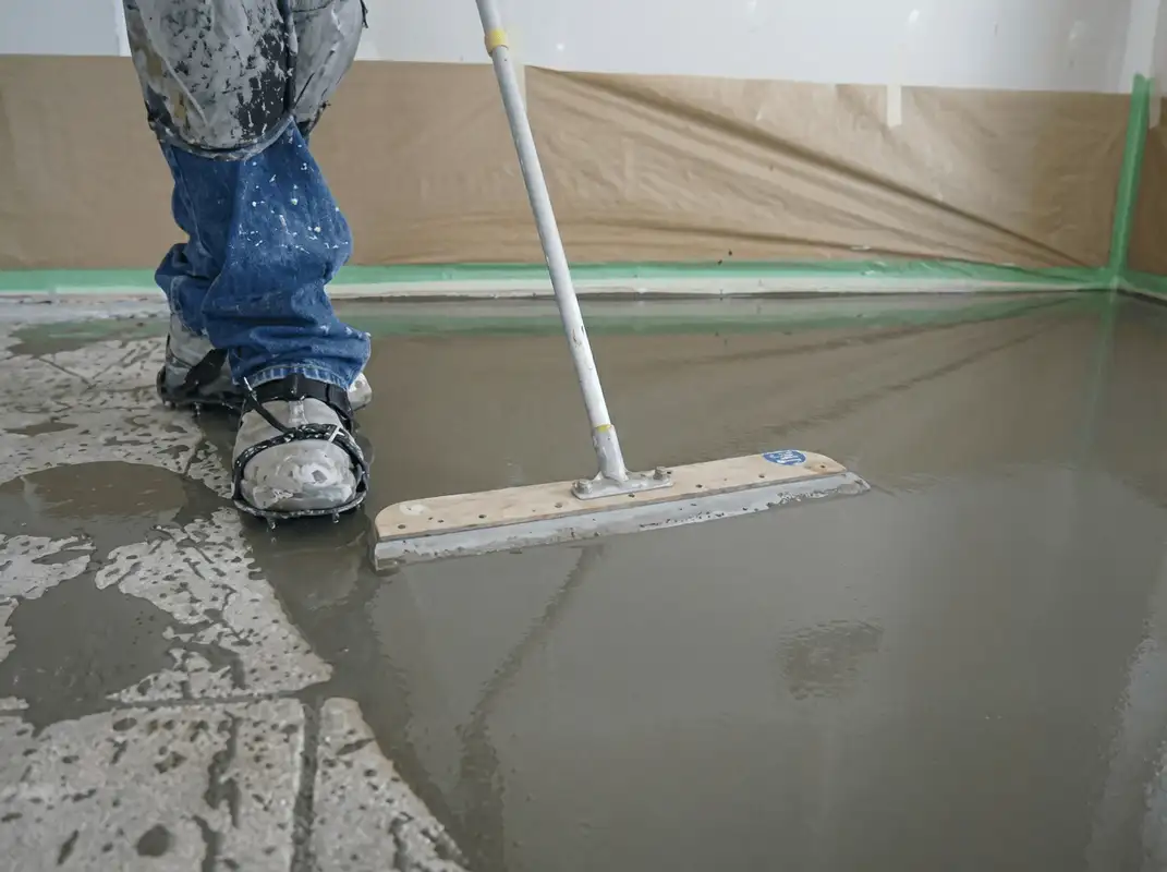 Uneven floor being professionally repaired in New Haven, CT